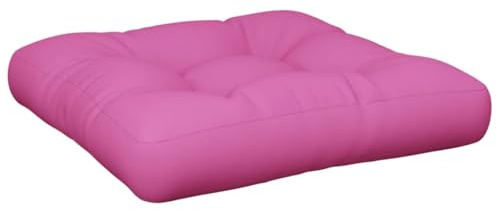 vidaXL Coussin de Palette, Coussin de Siège de Salon, Coussin de Canapé de Jardin, Coussin de Chaise Extérieur, Rose 60x60x12 cm Tissu