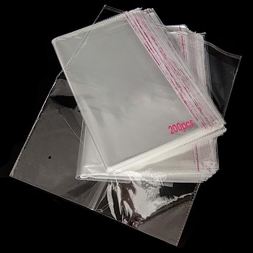 MAGIC SELECT 200 Bolsas de Celofán Transparente Autoadhesivas 35X41 cm