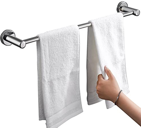 Towel Rail for Bathroom, Single Towel Bar Rails 70cm -100cm,Stainless Steel Towel Holder,Wall Mount with Screws Towel Bar Rod Hotel Style(Polished,Silver)(SZ:120cm) (Color : Multi Colored, Size : 90