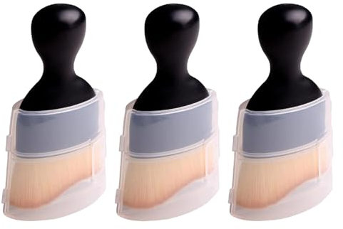 ApollOptimum 3 PCS Car Brush Interior with Cover,Detailing Brush for Car Dashboard, Screen, Airconditioning Vents, Scratch-Free Car Detailing Brushes