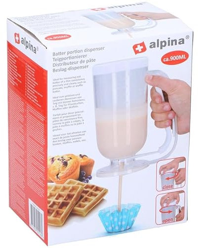 alpina Cucchiaio per impasto, per un dosaggio preciso del caramello, 900 ml, 10 x 20 cm