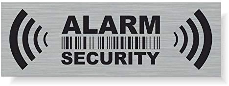 imaggge.com 20 Autocollants dissuasifs Alarm - pour fenêtre, Porte, Voiture. - Dimensions 7,4 x 2,5 cm