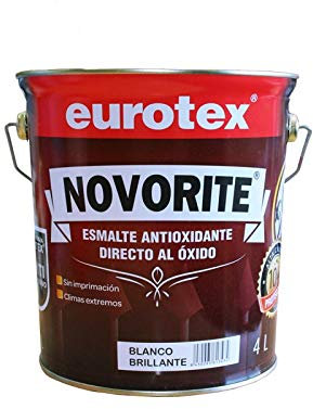 NOVORITE ESMALTE BLANCO LISO BR. 4L. DIRECTO SOBRE EL OXIDO