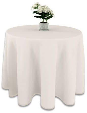 LUA VIKA Falda Mesa Camilla Redonda Chenilla, Ropa Mesa Camilla Redonda, Color Crudo, 80 cm