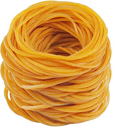 600 Yellow Rubber Bands, 38 mm Elastic Bands for Office, Home, School