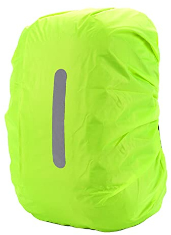 HYCOPROT Waterproof Backpack Rain Cover with Reflective, High Visibility Foldable Ultralight Dust and Rain Cover Rucksack for Hiking Camping Touring Cycling (Yellow, S)