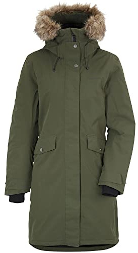 Didriksons Erika 3 Womens Parka, Deep Green - 6 UK