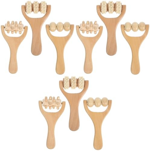 Healvian 3sets Holz Roller Hand Massage Roller Für Therapeuten Akupunktur Therapie 3 Stücke * 3