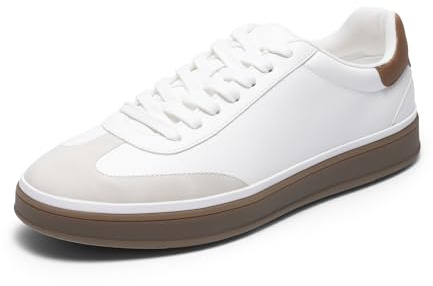 Bruno Marc Sneaker Uomo Stile Casual Elegante Design Confortevole E Adatto Ad Abbinamenti Business Casual,Size 46,Bianco,BMUMFN2554