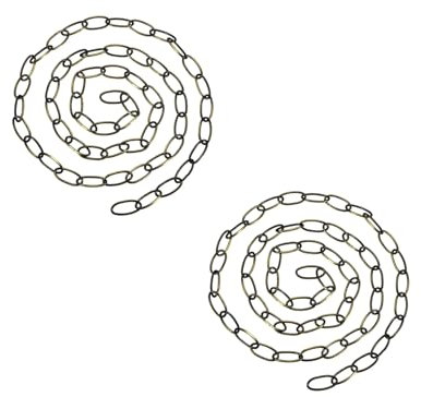 LEDSone Light Chain Pendant Light Fixture Chain, Vintage Lighting Hanging Chain for Lighting Ceiling Lights, Pendant Lights, Lamp fixtures, Chandeliers for Light Weight (Yellow Brass 2pk)