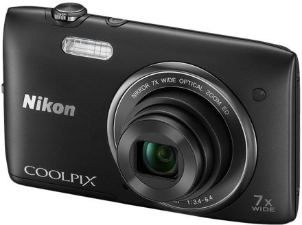 Nikon Coolpix S3400 7x Optical Zoom, 20.1 MP, Black (Renewed)