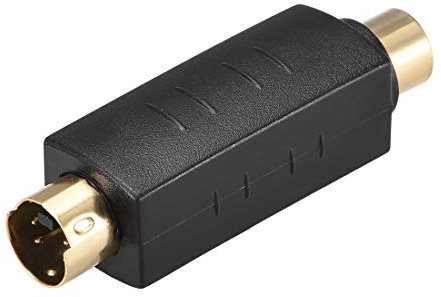 sourcing map RCA Femelle vers S-Vidéo Connecteur mâle 4 bornes Adaptateur stéréo Coupleur