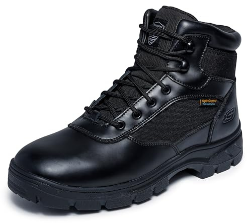 Skechers Men's Wascana-Benen Military and Tactical Boot, Black, 13 W US