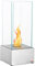 HOMCOM Cheminée éthanol à Poser Cheminée Portable à Table avec réservoir 0,4 L Couverture 15 m² - dim. 25L x 25l x 60H cm