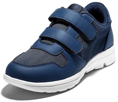 JOMIX Herren Sneaker Weiss Sportschuhe Laufschuhe Straßenlaufschuhe Sneaker mit Luftpolster Turnschuhe Atmungsaktiv (Blau, 41 EU, SU9501)