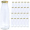 Vitrea 24 leere Glasflaschen 500ml Schraubverschluss Gold - Milchflaschen, Saftflaschen, Flaschen zum Befüllen mit Deckel - für, Saft, Smoothies, Öl - 24 Stück, TO48, Milch