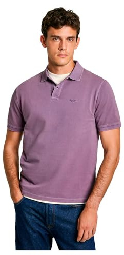 Pepe Jeans New Oliver GD Polo, Viola (Melanzana Viola), XL Uomo