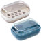 KOLZEMV 2pcs Boîte à Savon Portable de Voyage avec Couvercle Porte-Savon Étanche et Scellé pour la Maison, boite savon voyage,Salle de Bain, Randonnée, Voyage, Camping et Autres activités de Plein Air