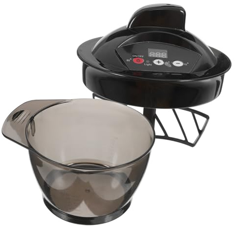 Beavorty Mélangeur Électrique Automatique pour Coloration Capillaire Bol en Abs et Silicone, des Déchets, pour Usage Personnel ou Salon de Coiffure