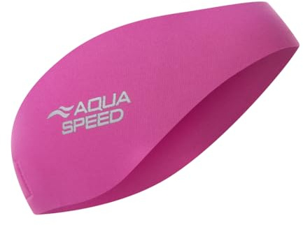 Aqua-Speed EARBAND JR Neoprene headband for children | 50 cm circumference | Swimming headband | Length adjustable | Velcro | pink