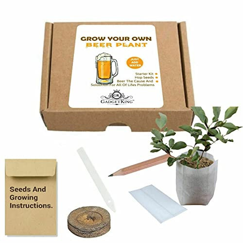 GadgetKing Grow Your Own Beer Plant Gift Idea Present for Him Boyfriend Men Man Granddad Dad Husband Xmas Christmas father