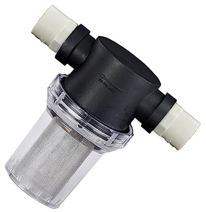 OUNONA Filtro Dell'acqua per Lavatrice Ad Alta Pressione Connettore in Pvc per Giardino Schermo a 40 Maglie Nero Robusto Facile da Pulire di Ricambio