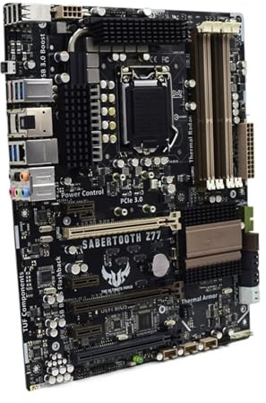 Carte mère de Jeu Fit for ASUS Sabertooth Z77 Carte mère Intel CPU Core I7 2600 3770 I5 3340 2500K I3 3240 Mémoire 4xDDR3 LGA 1155USB3.0 ATX sans Kit