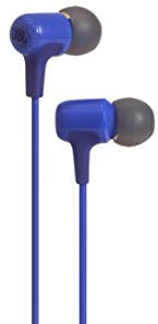 JBL E15 Ecouteurs intra-auriculaires avec Commande Bouton/Micro Bleu