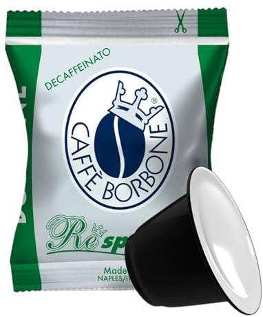 Caffè Borbone Respresso, Mélange vert Dek décaféiné - 300 gélules - Compatible avec les machines domestiques Nespresso®* (3 boîtes de 100)