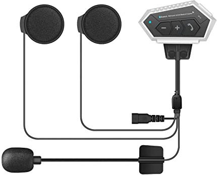 OBEST Motorradhelm Bluetooth Headset, Motorrad Kabellos Kopfhörer