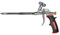 PRITEX – 1 x Schaumpistole inkl. Düsenverlängerung – Bauschaumpistole für Pistolenschaum, Bauschaum, Montageschaum uvm. – Metallpistole mit gummiertem Handgriff – Montagepistole für präzise Dosierung
