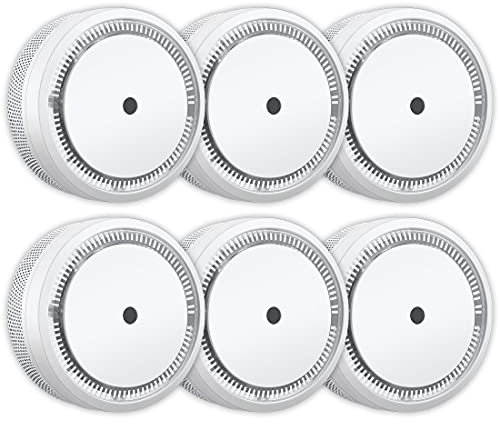 ELRO FS801061 FS8010 Mini Rauchmelder-Kompakt Design-mit 10 Jahres Batterie-EN 14604-6-Pack