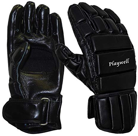 Playwlel Deluxe Full contact Sparring Stick Fighting Leather Escrima/Kali Gloves - NEW