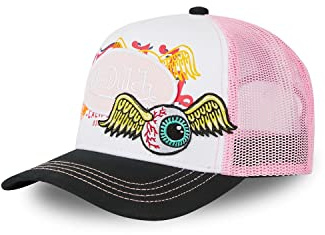 Casquette Homme & Femme Ajustable, Casquette Trucker, Rose Taille TU