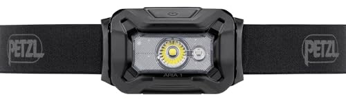 PETZL - Stirnlampe ARIA 1 RGB - 350 Lumen, Schwarz, Mit drei AAA-/LR03-Batterien gelieferte