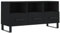 vidaXL TV Schrank, Fernsehschrank mit 3 Schubladen, Fernsehtisch für Wohnzimmer, Lowboard Sideboard TV Ständer TV Gerät, Schwarz Holzwerkstoff