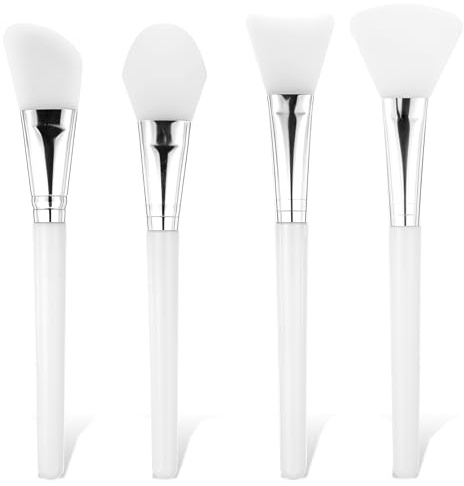 4 pinceles para máscaras, mascarillas faciales de silicona, aplicador de barro facial, pincel mixto, para el cuidado de la piel, aplicador de maquillaje, herramienta de belleza para manualidades