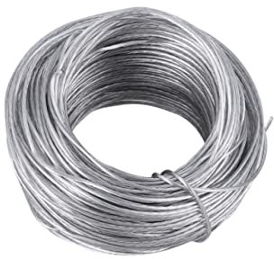 FOYTOKI 30.5m Picture Hanging Wire Rope Hooks Easy Install Frame Hanger for Wall Decor