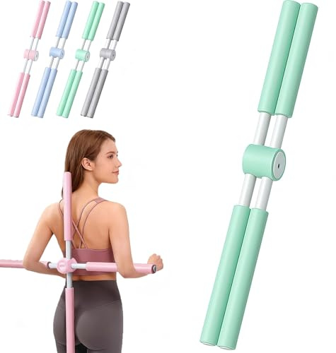 Barre de yoga correcteur de posture, correcteur de posture et entraîneur de posture | 80 cm | Barre dorsale 2 en 1 pour yoga, gymnastique, entraînement du dos | Mousse antidérapante pour adultes et