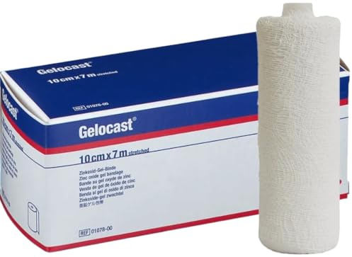 Gelocast Benda Compressiva Ossido Zinco 10cm x 7m | Bendaggio Flebologico Professionale