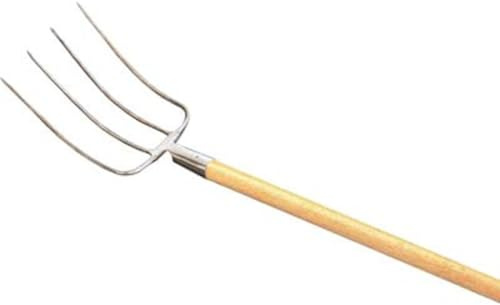 1 PZ FORCA FIENO + MANICO ORSATTI ACCIAIO FORGIATO/FAGGIO DENTI 4