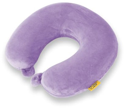 Travel Blue Memory Foam Nackenkissen Flugzeug – Ergonomisches, Leichtes Reisekissen mit Nackenstütze – Ideal für Flugzeug, Auto, Zug – Abnehmbarer, Waschbarer Bezug – Perfekt für Büro & Reisen