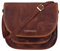 STILORD 'Willow' Damen Umhängetasche Leder Handtasche Frauen Damen Abendtasche Freizeittasche Ledertasche Echtes Vintage Leder, Farbe:kara - cognac