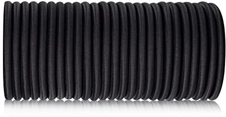 6 mm *10 M Nero, corda di sicurezza elasticizzata, cinghie elastiche, reti da carico, articoli di fissaggio, progetto fai-da-te