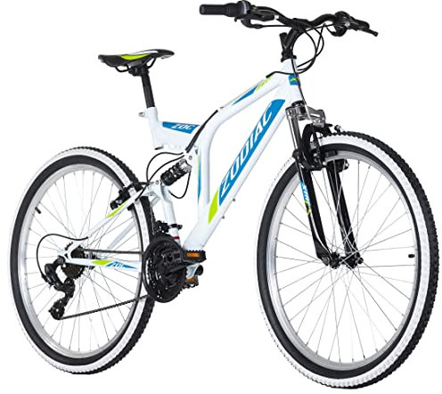 KS Cycling Mountainbike Fully 26'' Zodiac Weiß-Grün RH 48 cm