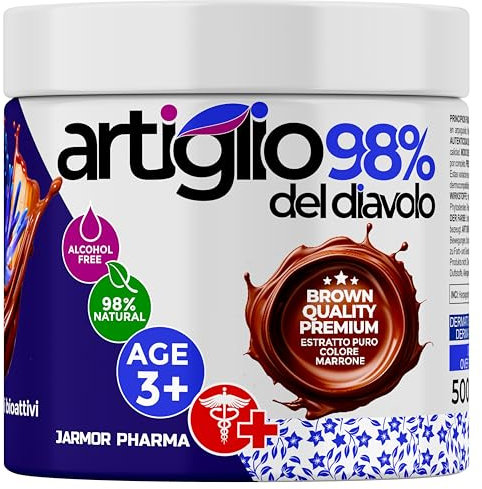 Gel Artiglio Del Diavolo Forte 500 ml 98% Harpagophytum Colore Marrone Puro - Dolori muscolari e Contratture, Collo E Cervicale Effetto freddo Dermatologicamente Testato (Artiglio del diavolo 500ml)