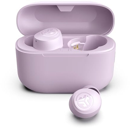 JLab Go Air Pop+ True Wireless Earbuds, In Ear Headphones, Bluetooth Earphones, 35H Playtime Ear Buds, Bluetooth Earbuds with Microphone, USB-C Charging Case, Dual Connect, EQ3 Sound, Lilac
