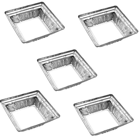 Yardenfun 50pcs Square Base Floor Flange Railing Post Holder Galvanized Iron Fence Capping Rail