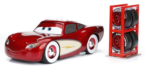 Disney Pixar Cars 1:24 Cruising Lightning McQueen Die-Cast Car, Toys for Kids and Adults