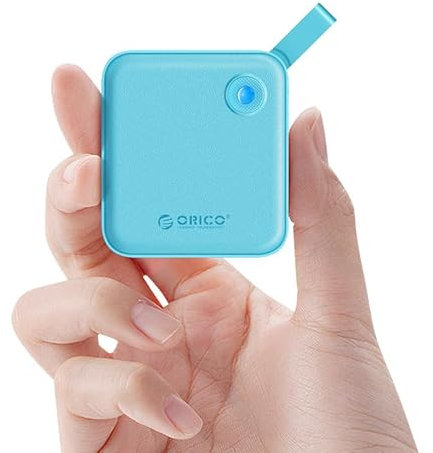 ORICO 512GB SSD Externo Portátil con Cable USB-C 2 en 1, Unidad de Estado Sólido Externa, hasta 460MB/s, Indicador de Estado, Almacenamiento Confiable para Smartphone USB-C, Tableta, PC- B5PLUS Verde